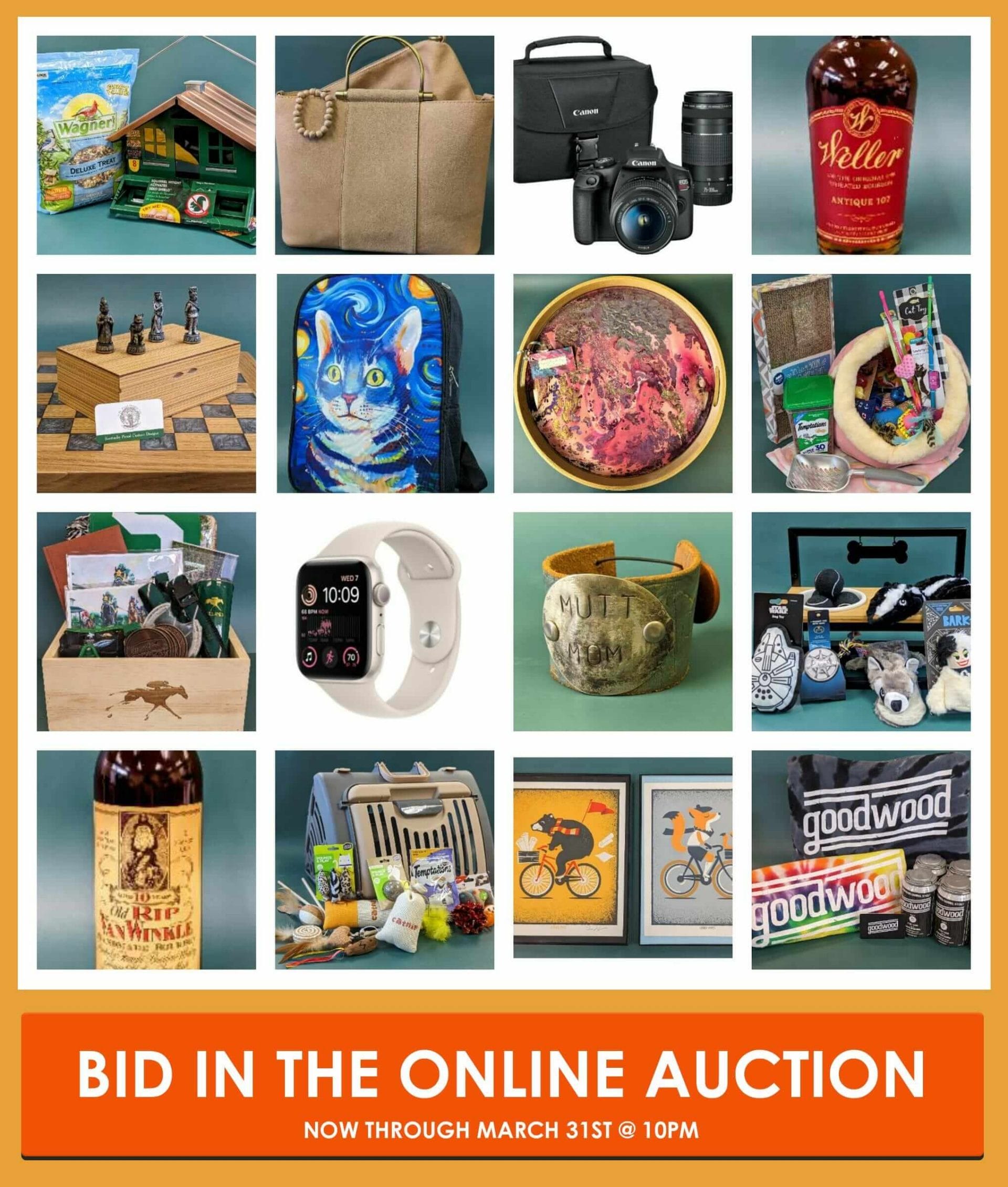 Online Silent Auction Pop-up with button